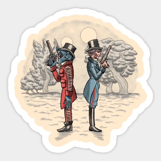 Cantina Duelists Sticker by DiegoPedauye